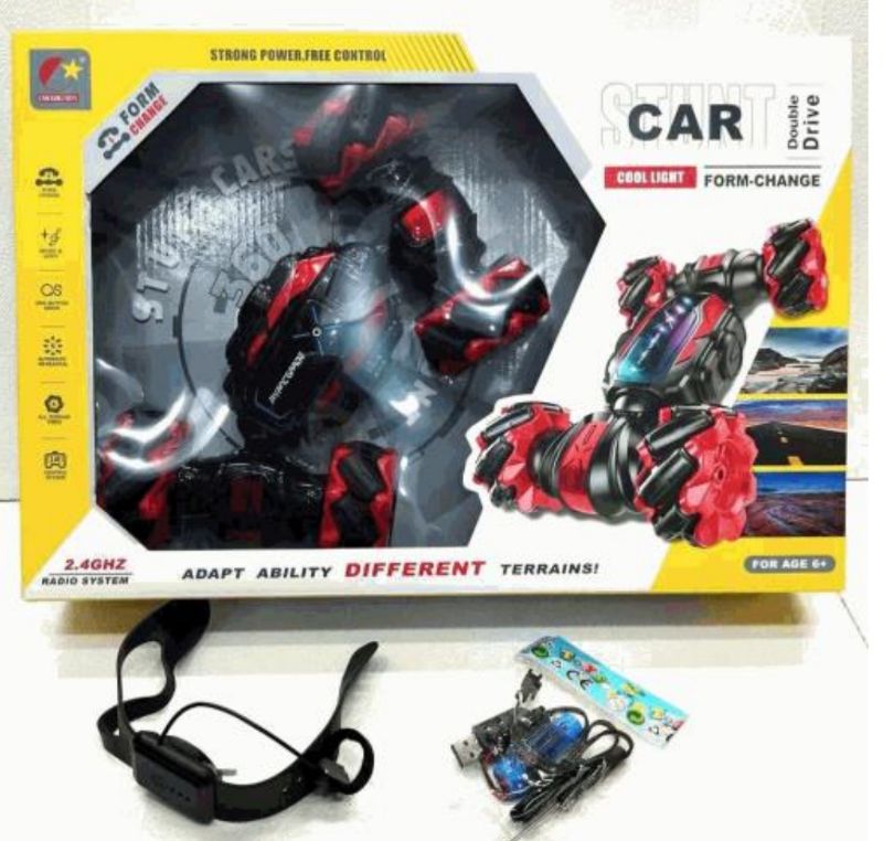 RC Gesture Sensing Stunt Car Toys 2.4ghz 4WD Double Flip (CX86 SINGLE REM)