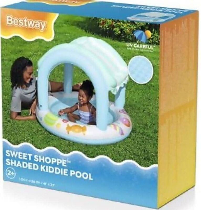 Comfortable Kiddie Shaddy Pool Inflatable Swimming pool Summer best Best Gift for toddler TM (52638)