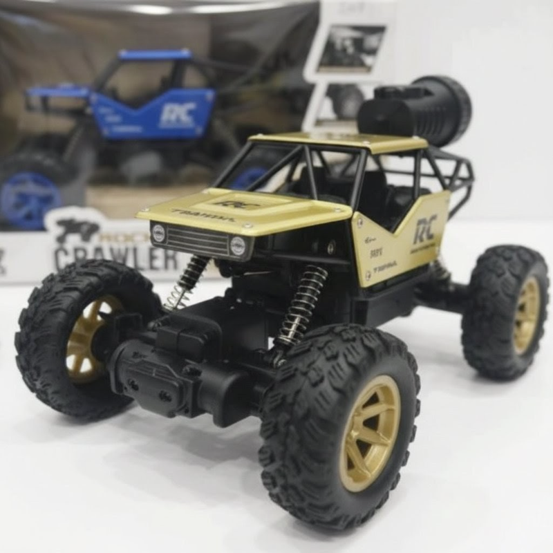 1:18 Scale Rock crawler Big Tire metal body with spraying smoke (2092)