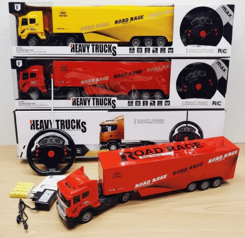 RC Powerful Big Container Truck with multi function light sound diattach parts (9060-20F)
