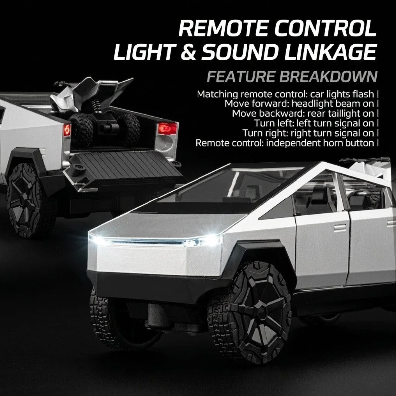 Tesla RC Off Road 2.4G Remote Control Diecast Tesla Model Open Doors With Quad Bike Fast Speed 6WD KT(CZ146E)