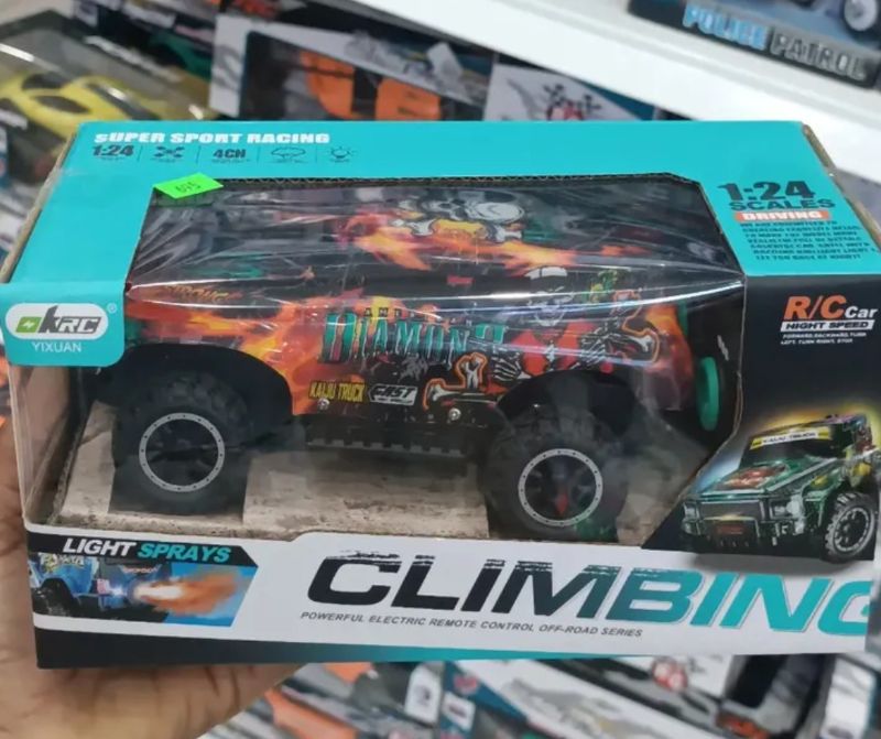 Powerful Climbing RC Monster Truck Big Tire sounds light smoke (KM555-1A)