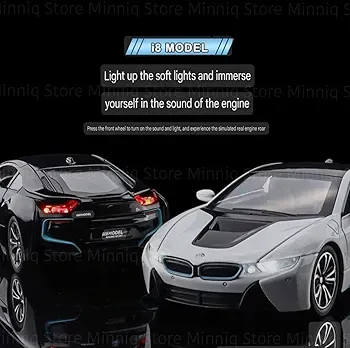 1:24 scale BMW i8 alloy diecast model car (2201P-11)