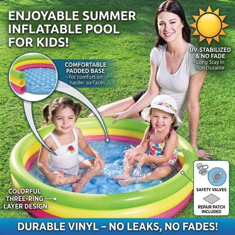 Comfortable Floor Bestway Summer Swimming Pool inflatable paddling pool for children TM (51104)