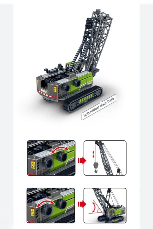 Crawler Crane Diecast Engineering Excavator friction-powered (601-6)