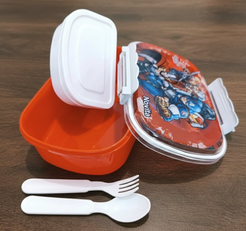Lunch Box Avengers Heroes Novita Omega brand high quality plastic BPA free