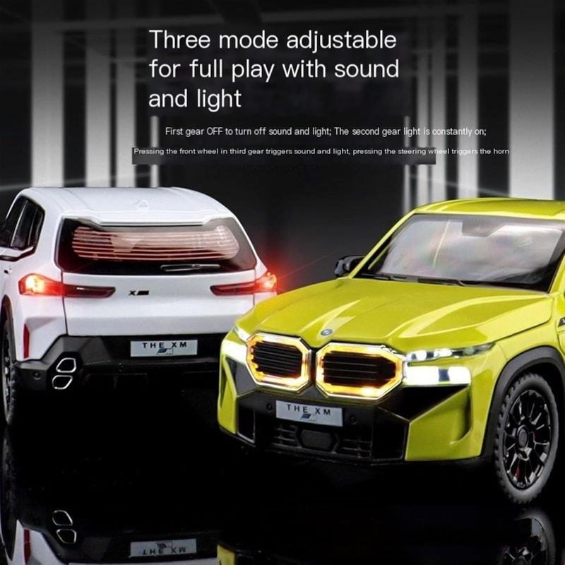Big BMW XM 1:24 Diecast Metal Model Car Multi Function Best Birthday Gift Toy Car TM