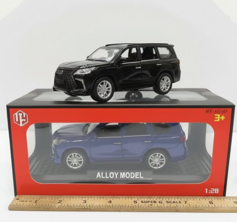 1:28 Lexus LX 570 Diecast model car 7 inch long with base (HY003XEK)