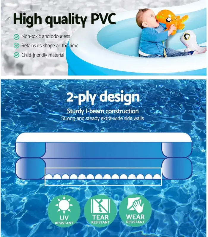 Family Big Pool Fish Shape Lagoon Bestway High quality Inflatable Pool Summer Water Party Gift TM(54117)