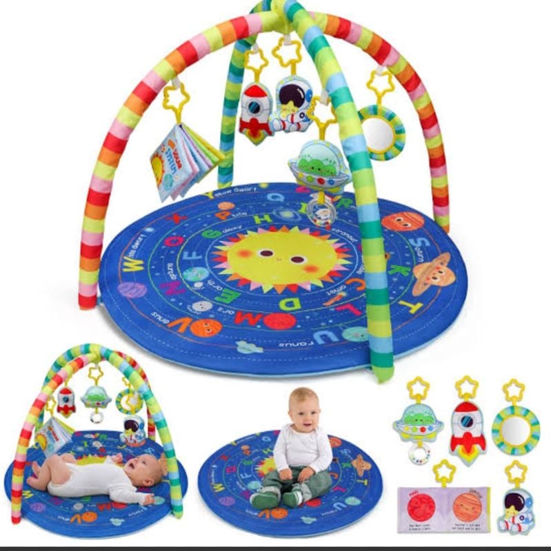 Baby Play Mat activity gym gym  colorful and interactive multi-sensory layout designed for infants from 0 months and older KT (PM LARGE)