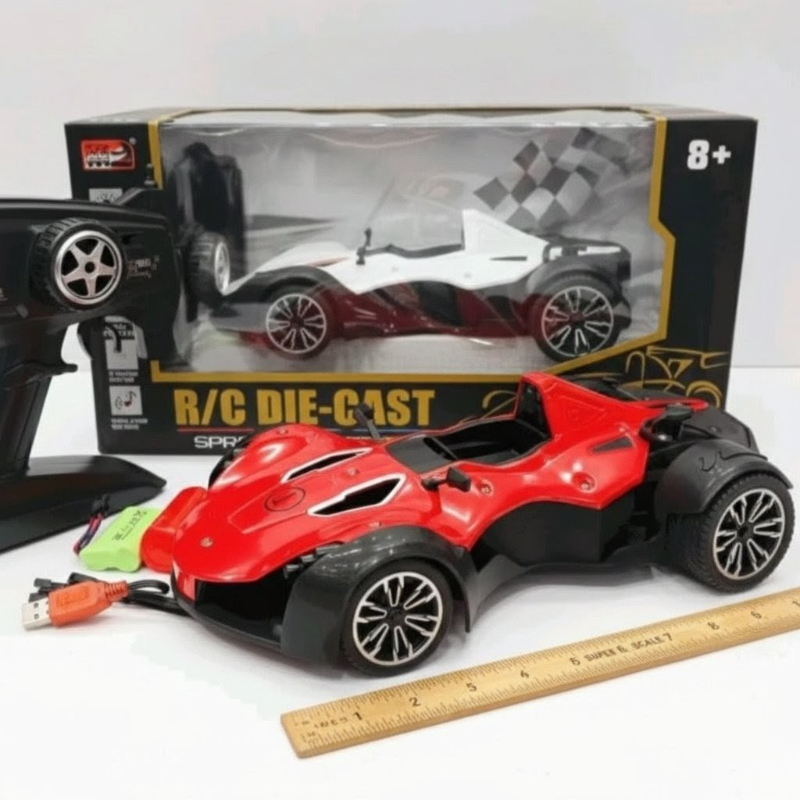 RC Formula Diecast car with mist spray Fastest car light sound effects (YY2034)