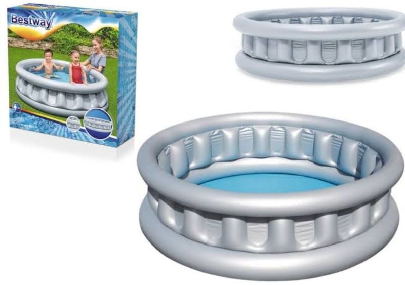 Bestway Swimming Pool, 1.5m Spaceship Above Ground Pool with Patch Repair Kit TM(51080)