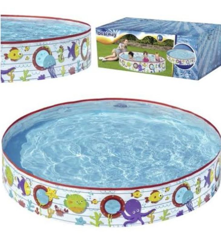 Summer Fill n Fun Kids Paddling Pools Large Size Family Pool No Need Air 0-10 ages swimming pool TM(55029)