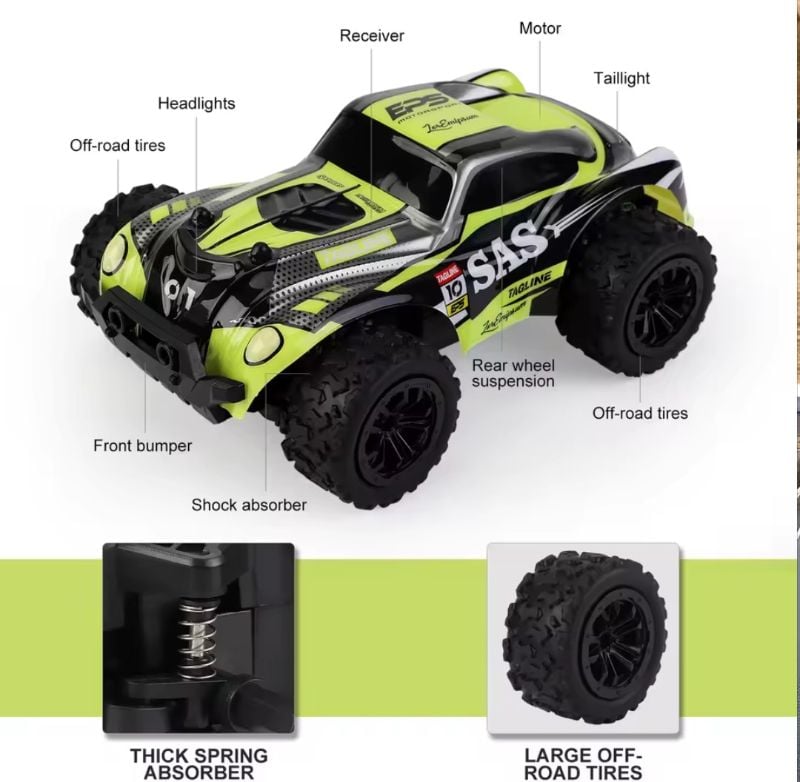 1/20 Professional RC Drift Car 2.4Ghz Remote Control Car Off road 15KM/H (003)