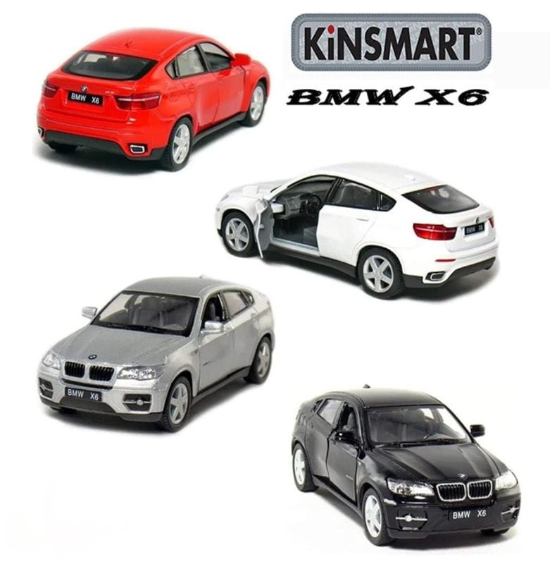 Kinsmart BMW X6 Scaled Model Metal Pull Back Die Cast Black colour