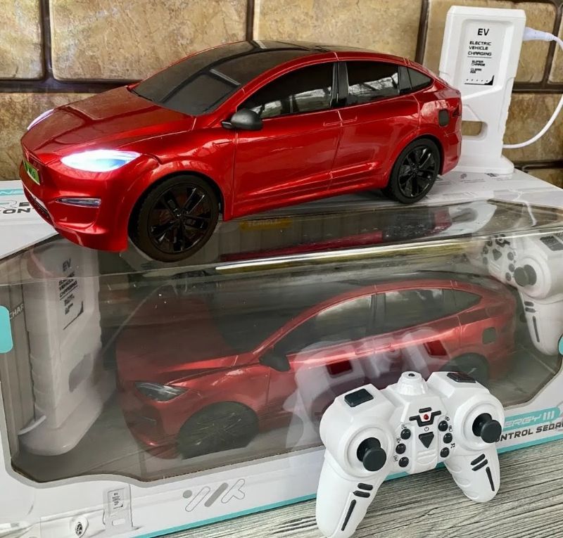 2.4Ghz Tesla Model X EV Charging Remote Control (RC) car multi light features (655-77)