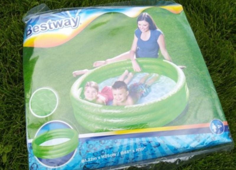 Bestway 3 Ring Inflatable cool embossing Paddling Pool For Kid's - 48 X 10 Inches 0 to 7 age swimming pool TM (51025)