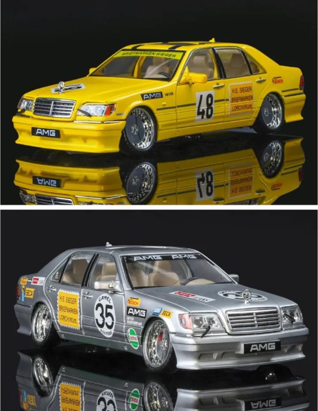 1:24 Vintage Mercedes-Benz W140 S-Class sedan diecast sound light (1900-401)