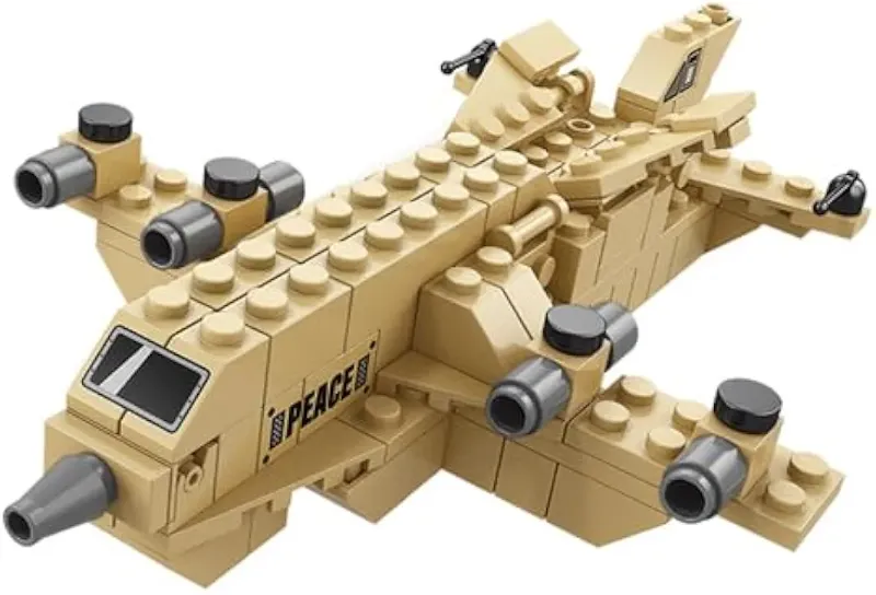 6-in-1 Military Tank Building Block Set Toys | STEAM Kit for Kids | Build Military Vehicles & Transporters (1000+ Pcs) | Birthday Gift for Boys & Girls KT (K8978-3)