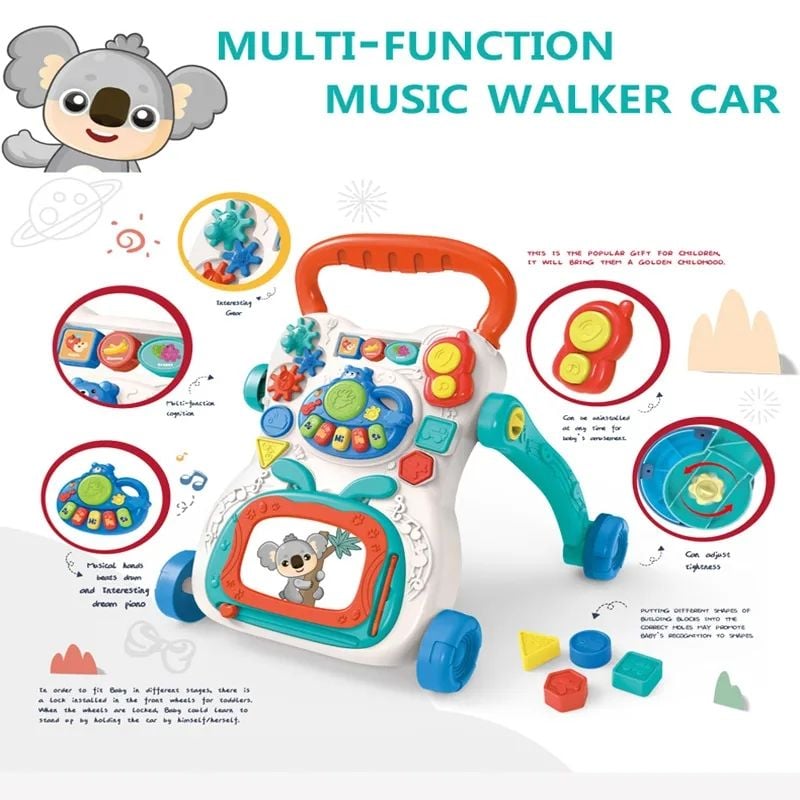 Multi-function baby walker/trolley (668-167A)