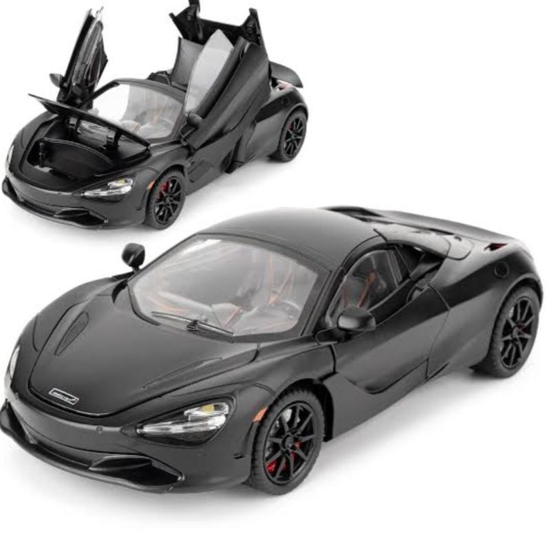 1:24 Scale Diecast McLaren 720s Alloy Car Model, Lights Up, Sounds, Open all sides, foldable mirror TM (CZ153AD)