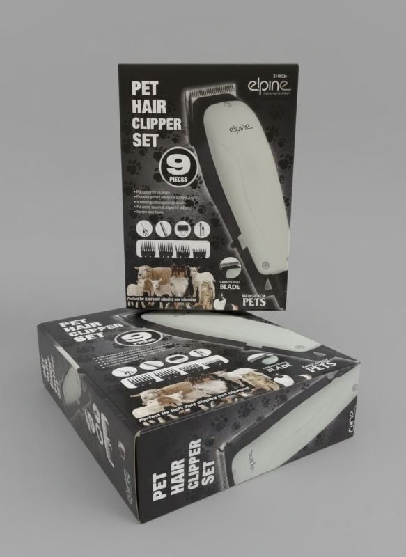 Imported Elpine Pet Dog Cat Electric Hair Clipper Set 9 Pieces