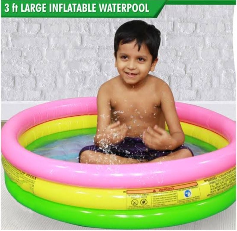 Intex Inflatable Swimming Pool Wet set Collection Bath Tub For Children 34x10 inch 0 to 5 age TM(58924)