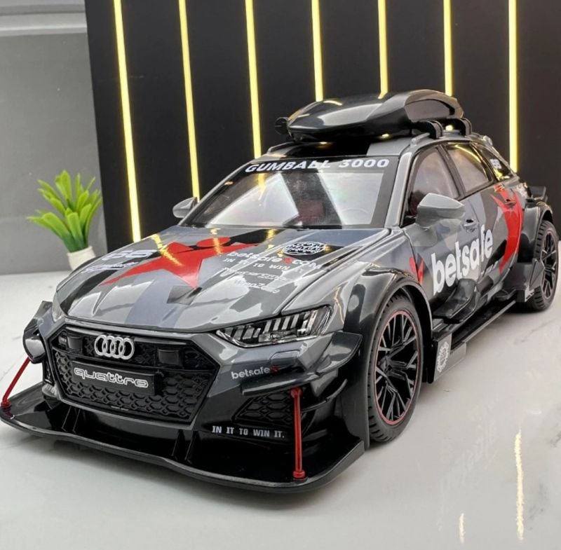 1:24 Diecast Audi RS6 Avant Openable all sides sound light KT TM(1900-282)