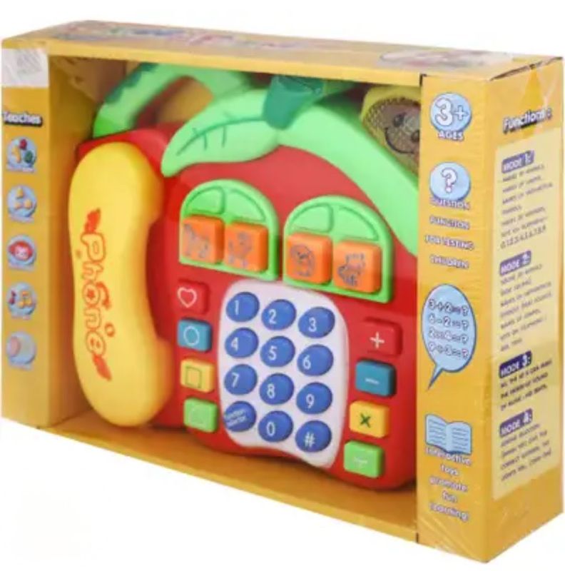 Interactive musical apple-shaped toy phone (LJ8801E)