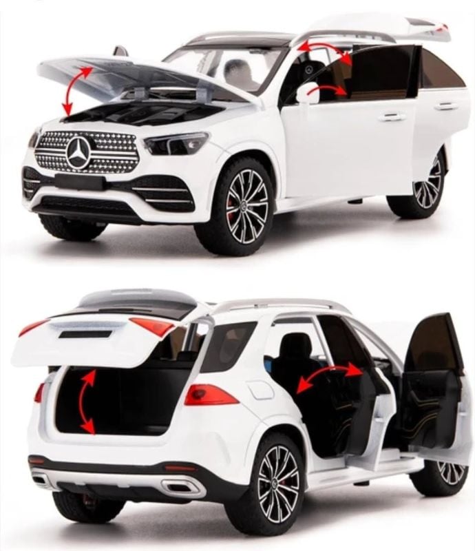 1:24 Scale Die-cast Mercedes-Benz GLE 350 open doors metal toy car (1900-300)