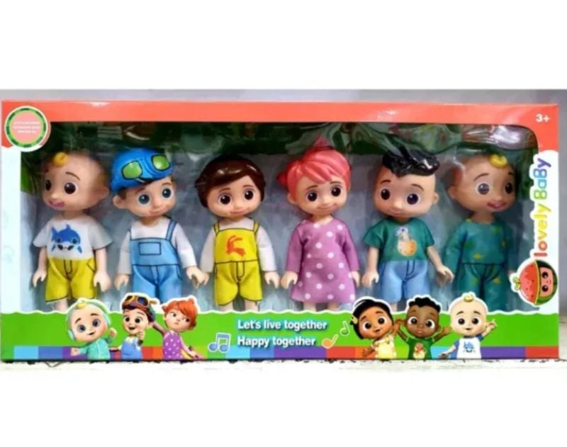 CoComelon Characters Children Favourite  Mini Figure 6-Pack TM (JZ109D)