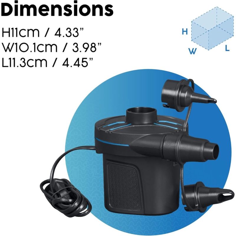Electric Bestway PowerTouch AC Electric Air Pump Quickly inflates and deflates TM(62252)
