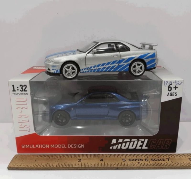 1/32 Brian's Nissan Skyline GTR R32 diecast KT 1901-420
