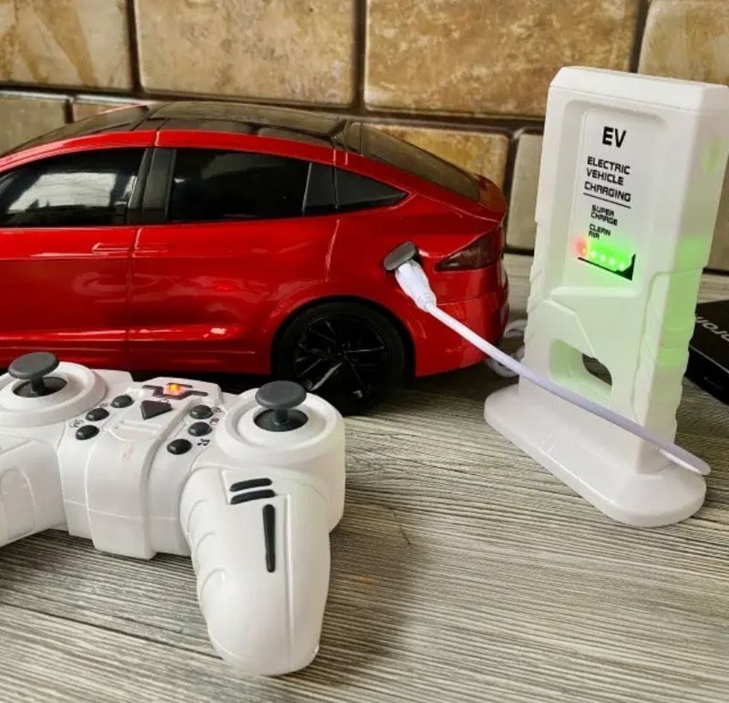 2.4Ghz Tesla Model X EV Charging Remote Control (RC) car multi light features (655-77)