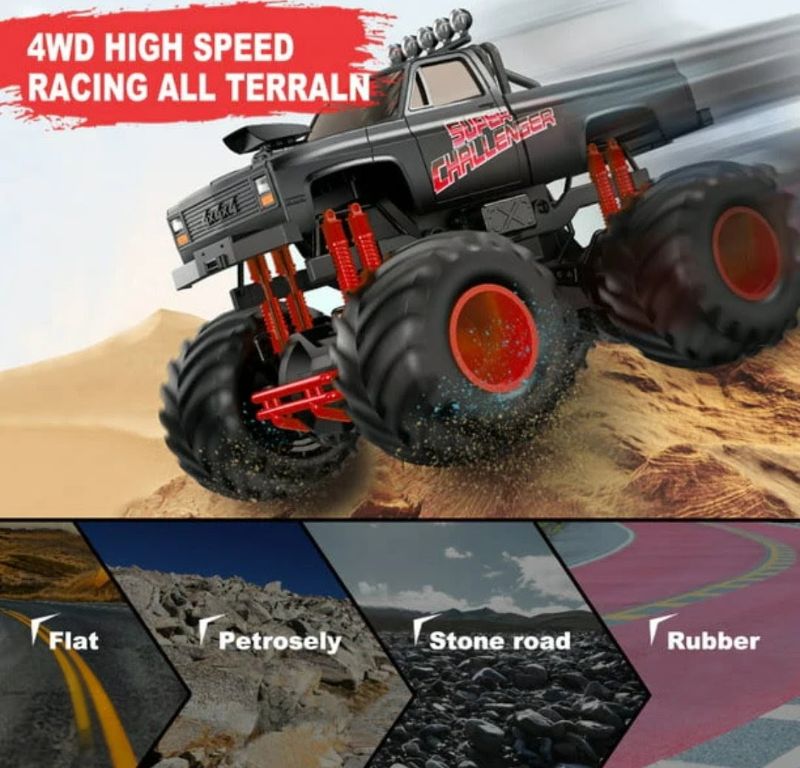 Big 1:16 Off Road 4WD Monster Truck 2.4Ghz Powerful high speed (816D)