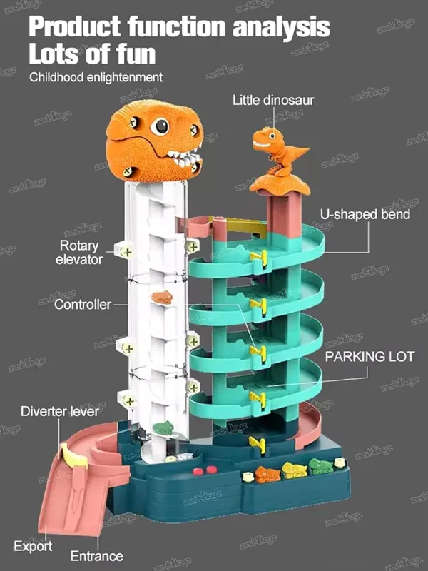 Track Parking Dinosaur toy set (XDL588-6)