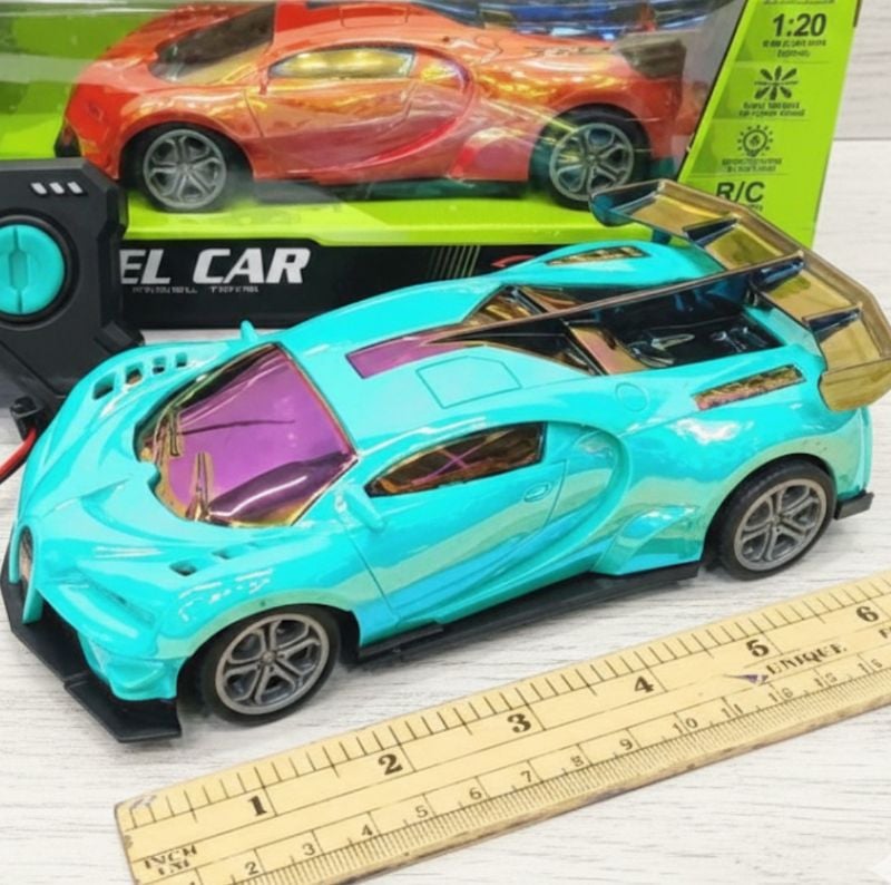 1:20 scale Top Speed RC Bugatti Glossy Colour Body rechargeable sound light (986-30A)