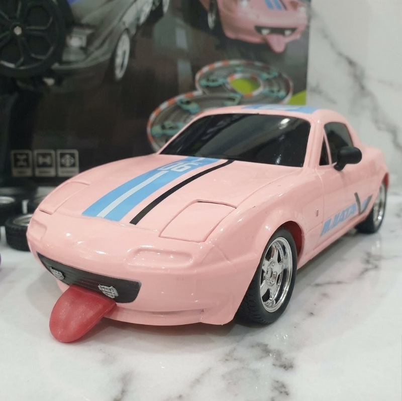 2.4G 1:18 scale Mazda MX-5 Miata RC Drift Car Real Drift 4WD Handling Gyro LED Headlight Funny Tongue  KT(1988)