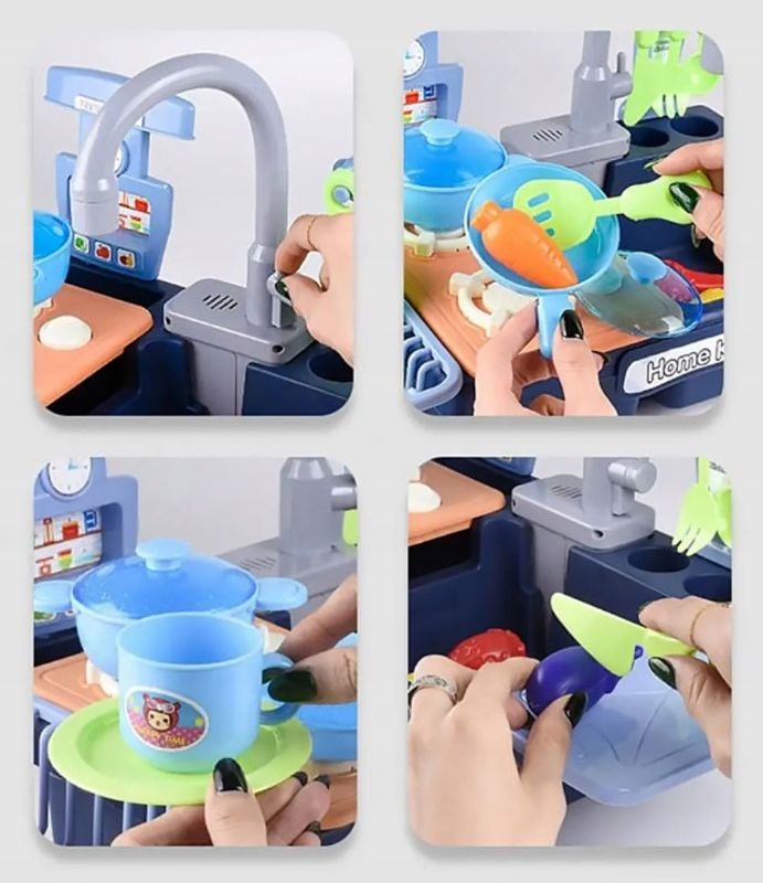 An electric toy kitchen sink set for girls (216 SINK)