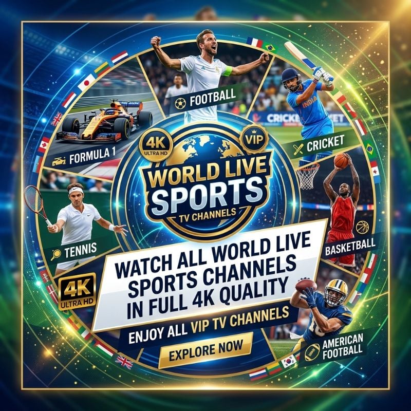 Watch World live Sports channels in Full 4k Quality 1 month