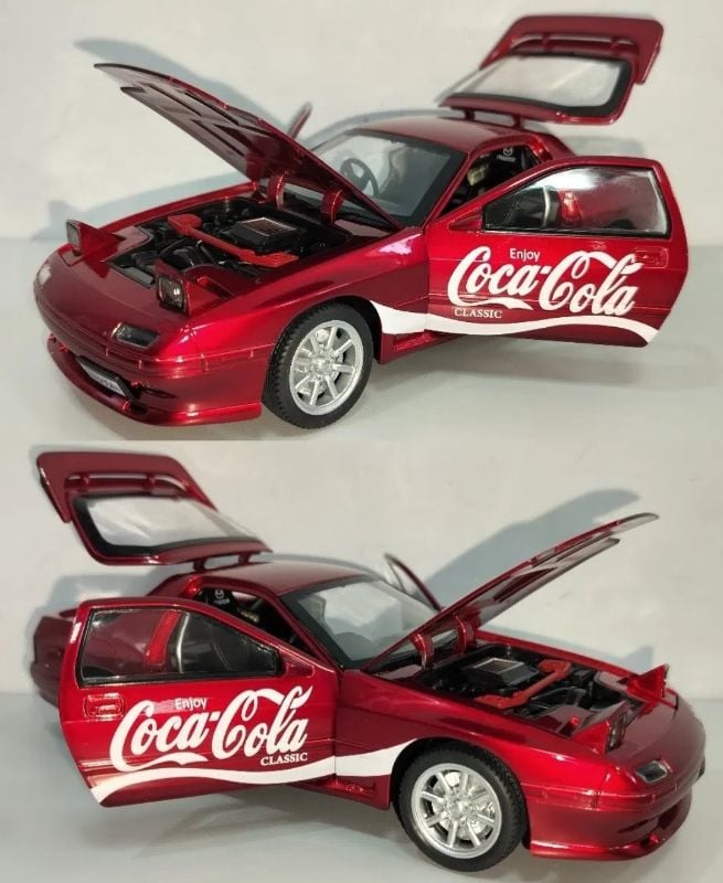 1:24 Diecast Mazda RX-7 Cocacola edition toy car model (1900-342)