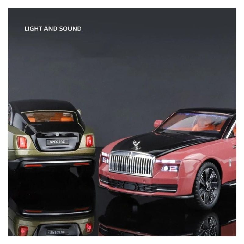 1/24 Scale Rolls Royce Spectre Alloy Die Cast Model Car with Sound and Light, Car Enthusiast Collectibles, Birthday Gift, Simulation Real model Vehicle