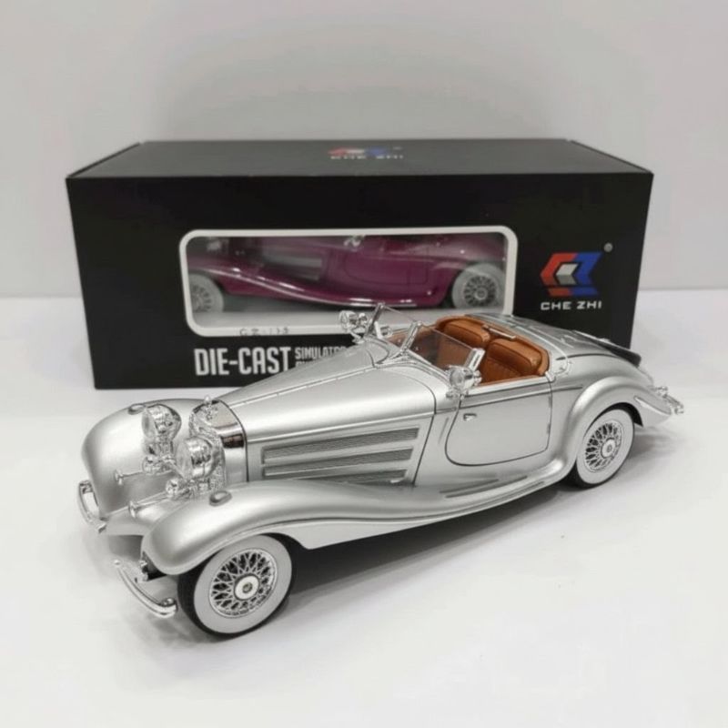 Diecast 1936 Mercedes-Benz 500K 1:24  Classic Vintage car (CZ173)