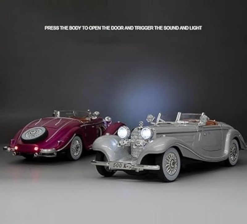 Diecast 1936 Mercedes-Benz 500K 1:24  Classic Vintage car (CZ173)