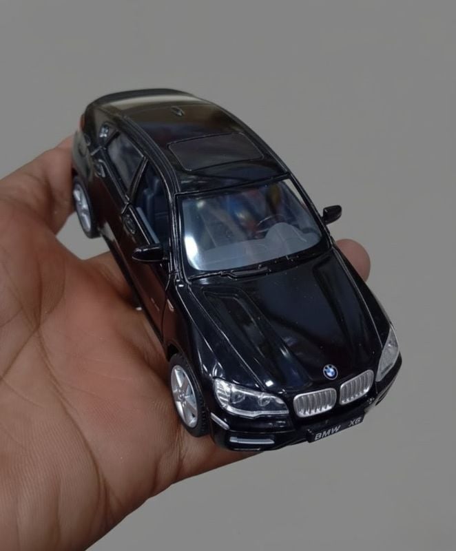 Kinsmart BMW X6 Scaled Model Metal Pull Back Die Cast Black colour
