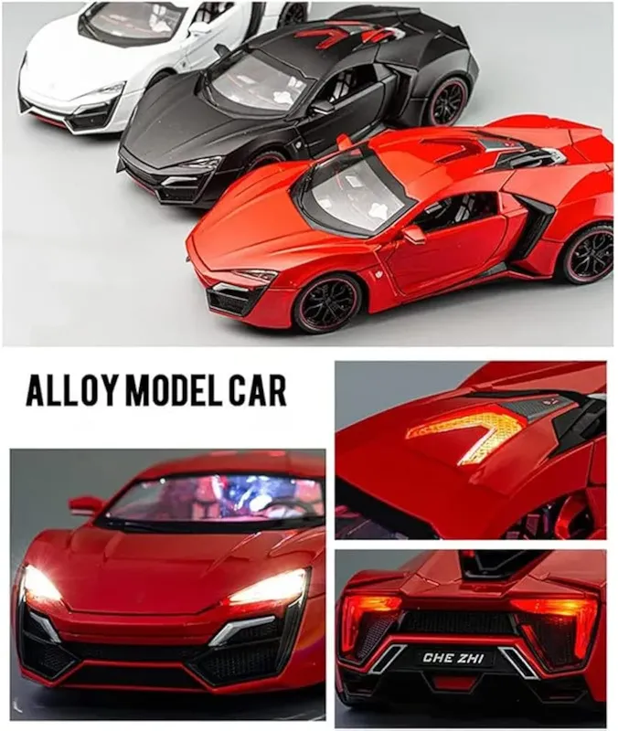 1:24 Lykan Hypersport diecast  spraying car (CZ32AD)