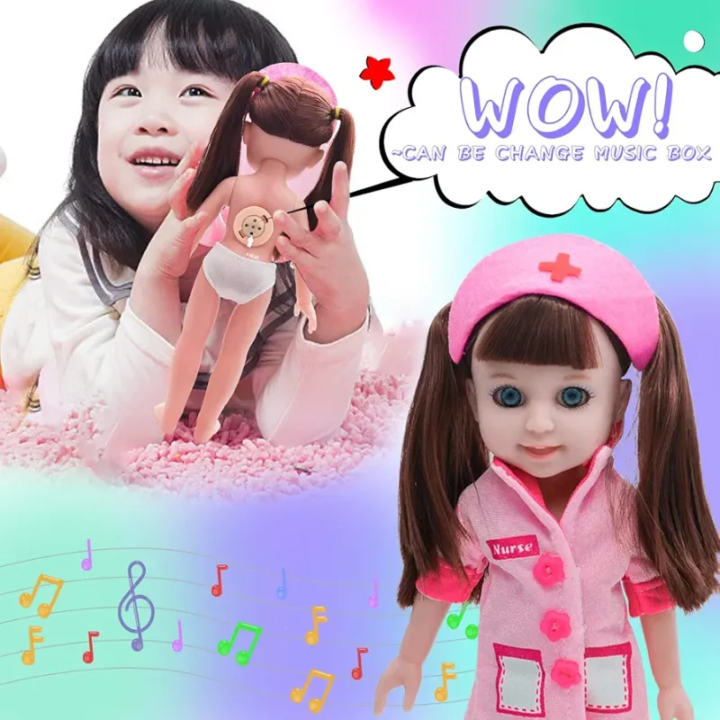 Musical MayMay Girls dolls Medical playset high quality big size TM (906-M)