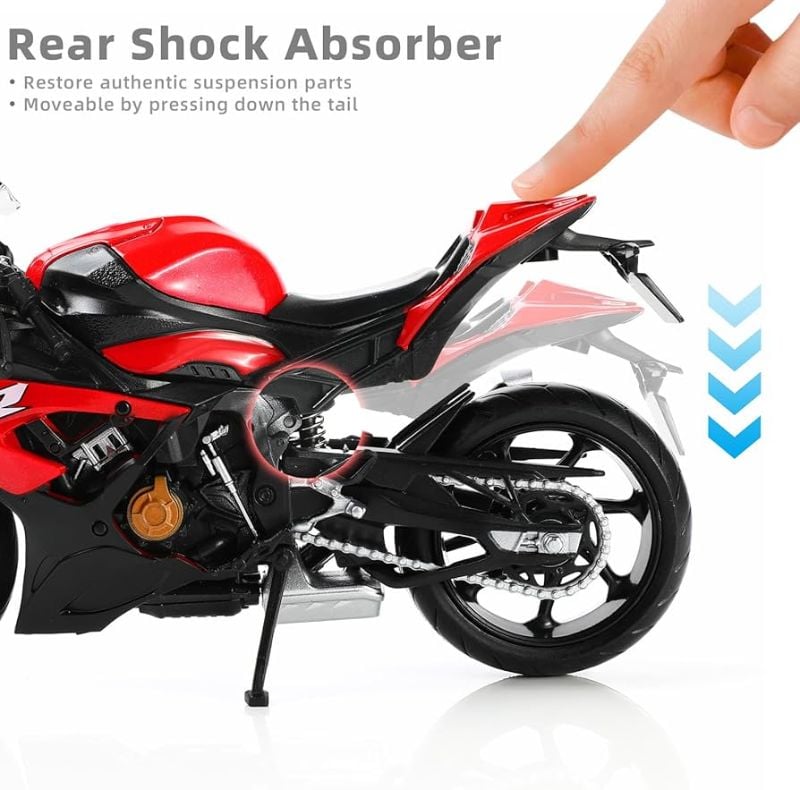 BMW S1000RR motorcycle die-cast 1:12 scale model (M12-6)