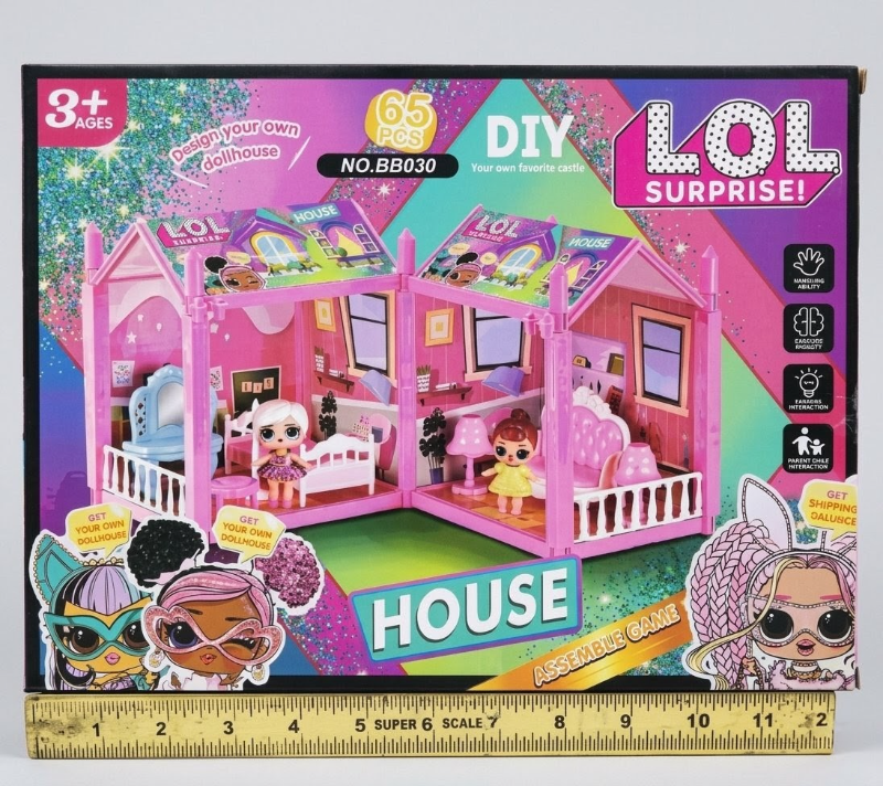Premium LOL Surprise DIY House Playset Girls Favourite Dolls Character Premium quality KT (BB030)