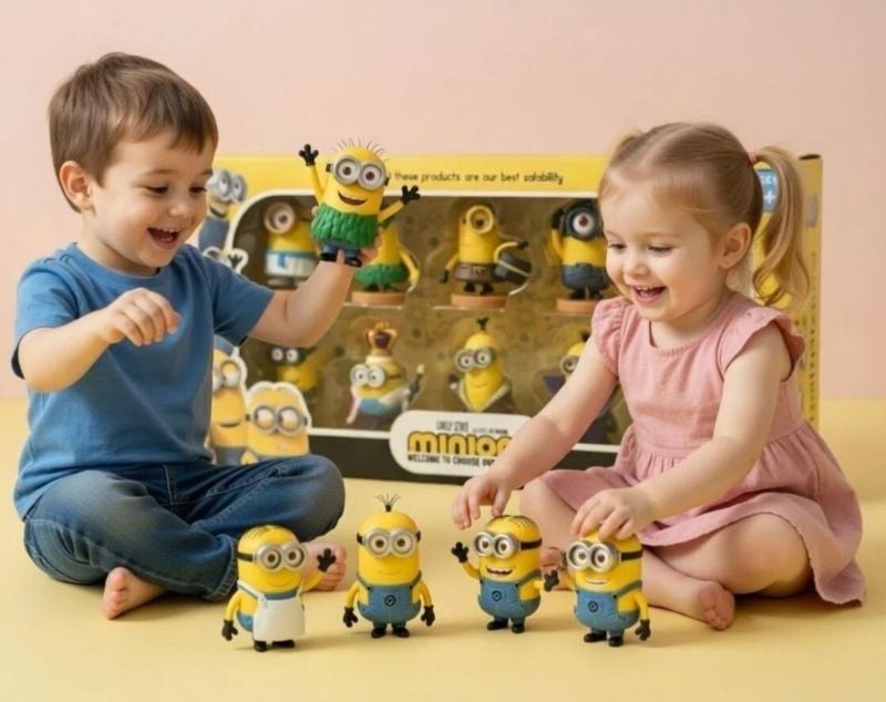 Minions Super Figure Collection Set gift set for collectors and fans KT (RY866-6)